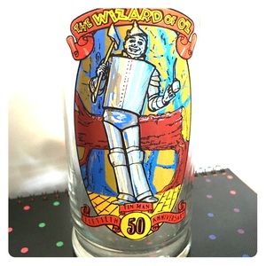 Wizard Of Oz Tin Man Vintage Glass